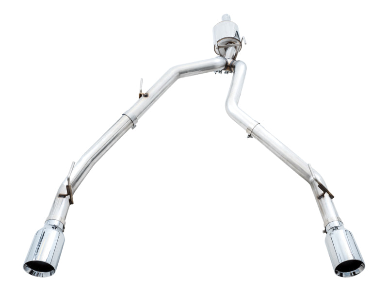 AWE Tuning 09-18 RAM 1500 5.7L (w/o Cutout) 0FG Dual Rear Exit Cat-Back Exhaust - Chrome Silver Tips 3015-32101 3015-32101 Photo - out of package
