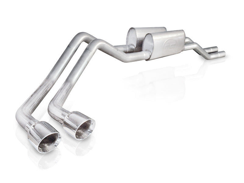 Stainless Works 2004-08 F150 5.4L Exhaust 2-1/2in Chambered Mufflers Behind Passenger Tire Exit 08F150TDRT 08F150TDRT Photo - Primary