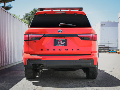 aFe 23-24 Toyota Sequoia V6 3.4L Vulcan Series 2-1/2in to 3in 304 SS Cat-Back Exhaust System 49-36069 49-36069 Photo - Mounted