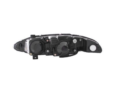 Anzo 1997-1999 Mitsubishi Eclipse Projector Headlights w/ Halo Black G2 121377 Photo - Unmounted