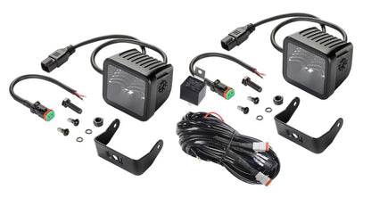 Hella Universal Black Magic 3.2in L.E.D. Cube Kit - Flood Beam (Short Range) 358176811 358176811 Photo - Primary