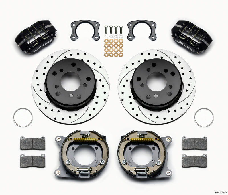 Wilwood DPL P/S Park Brake Kit, Drilled, Big Ford New 2.38" Off, Bronco 5 x 5. 140-13664-D Photo - Primary