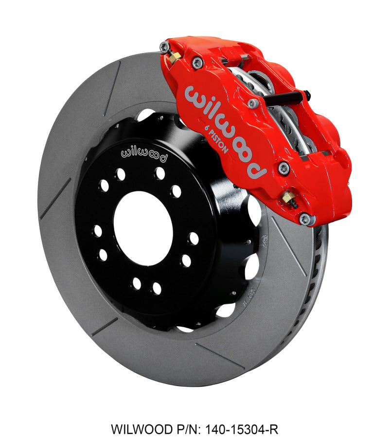 Wilwood Narrow Superlite 6R Front Hat Kit 14.00 Red 63-87 C10 w/ Wilwood Pro Spindles 140-15304-R 140-15304-R User 1