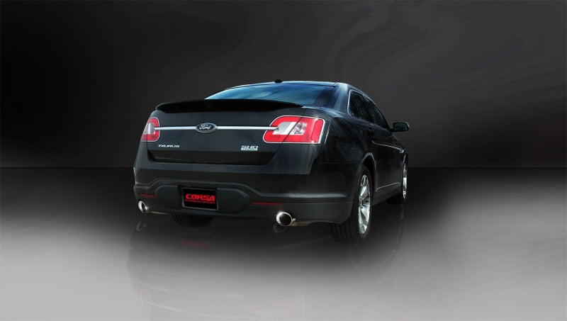 Corsa Performance 10-13 Ford Taurus SHO 3.5L V6 Turbo Polished Sport Cat-Back Exhaust 14315 Photo - Mounted