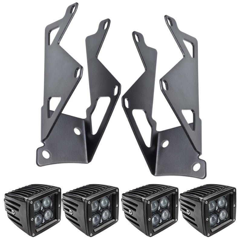 ORACLE Lighting Oracle Jeep JK Dual Mounting Pillar Brackets/Lights Combo 2145-504 2145-504 Photo - in package