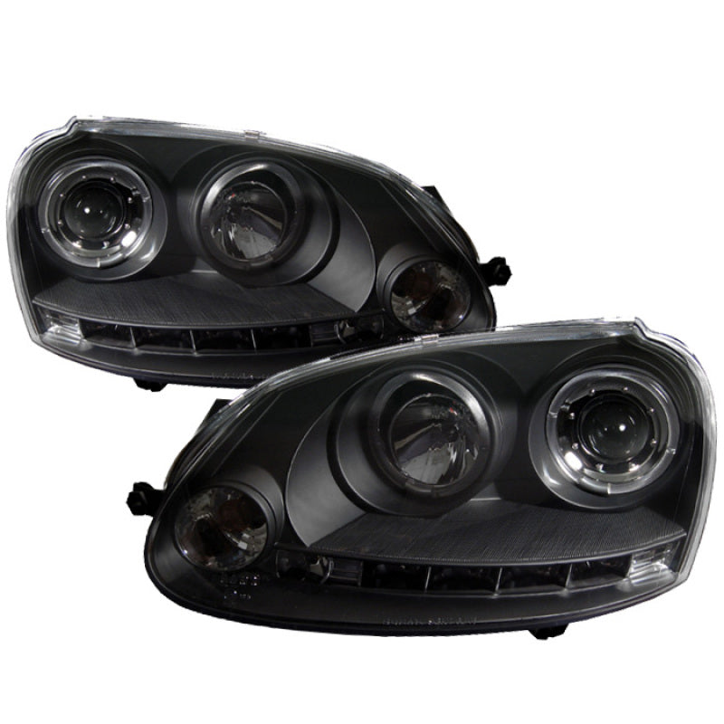 Spyder Volkswagen GTI 06-09/Jetta 06-09 Halogen Model Only - LED Halo DRL Black PRO-YD-VG06-HL-BK 5012098 5012098 Photo - Primary