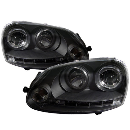 Spyder Volkswagen GTI 06-09/Jetta 06-09 Halogen Model Only - LED Halo DRL Black PRO-YD-VG06-HL-BK 5012098 5012098 Photo - Primary