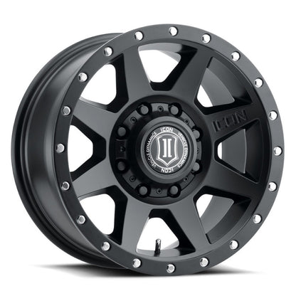 ICON Rebound HD 18x9 8x6.5 12mm Offset 5.5in BS 121.4mm Bore Satin Black Wheel 1818908055SB 1818908055SB Photo - Primary
