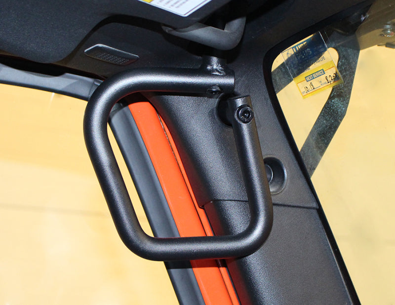 Fishbone Offroad 07-18 Jeep Wrangler JK 4 Door Grab Handles Front/Rear Steel - Blk Txtrd Powdercoat FB25034 FB25034 Photo - lifestyle view