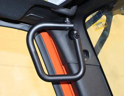 Fishbone Offroad 07-18 Jeep Wrangler JK 4 Door Grab Handles Front/Rear Steel - Blk Txtrd Powdercoat FB25034 FB25034 Photo - lifestyle view