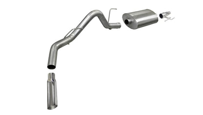 Corsa Performance 11-13 Ford F-150 EcoBoost 3.5L V6 Polished Sport Cat-Back Exhaust 24392 Photo - Primary