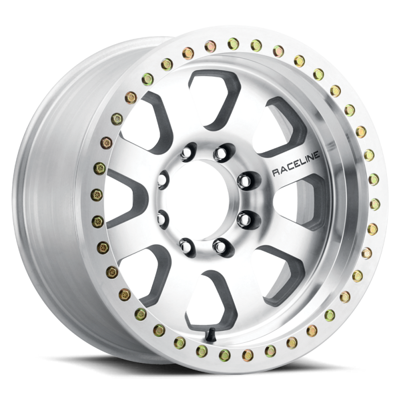 Raceline RT260M Avenger 17x9in / 8x165.1 BP / 0mm Offset / 130.81mm Bore - Machined Beadlock Wheel RT260M-79080-00 RT260M-79080-00 Photo - Primary