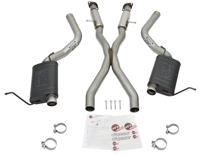 aFe MACH Force-Xp 3in 304 Stainless Steel Cat-Back Exhaust System 49-38059 Photo - Unmounted