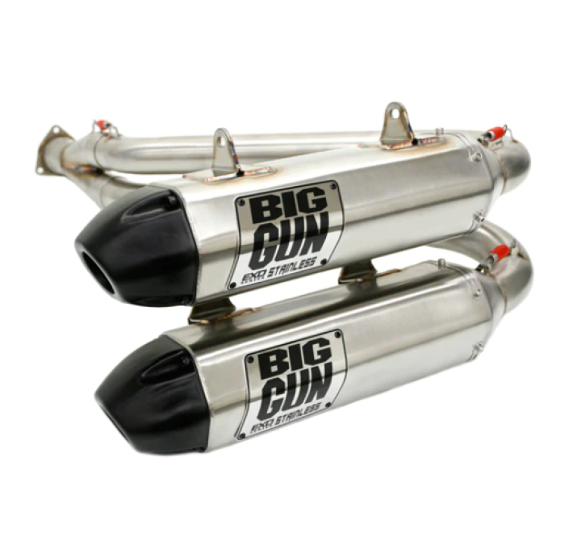 Big Gun 12-23 Kawasaki TERYX 4 750 EXO Stainless Dual Slip On Exhaust 14-4682