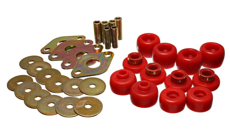 Energy Suspension Body Mount Set Red Toyota T100 All 1993-1998 8.4105R Photo - Primary