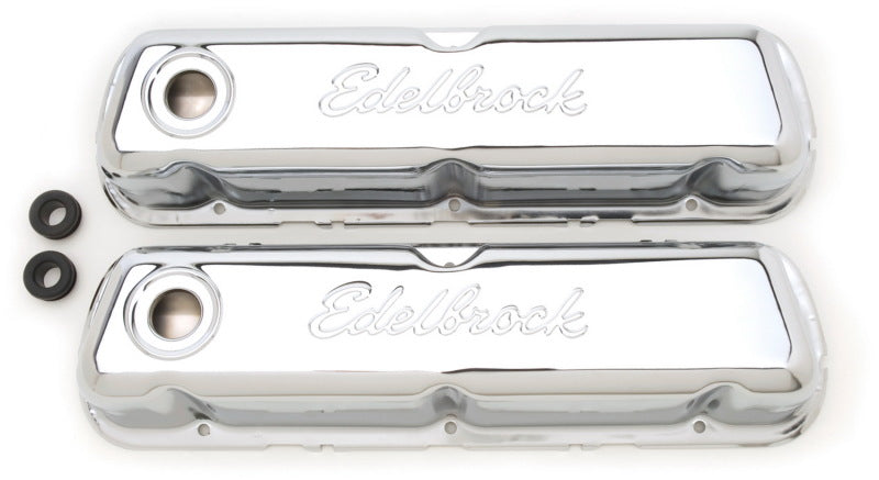 Edelbrock Valve Cover, Signature Series, Ford, 260-289-302-351W CID V8, Chrome 4460 Photo - Primary