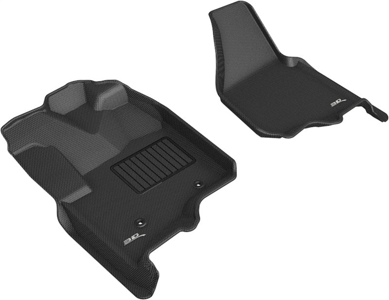 3D MAXpider 12-16 Ford F-250 350 450 Bucket Seats No Floor Shift Kagu 1st Row Floormats - Black L1FR09011509 L1FR09011509 Photo - Primary
