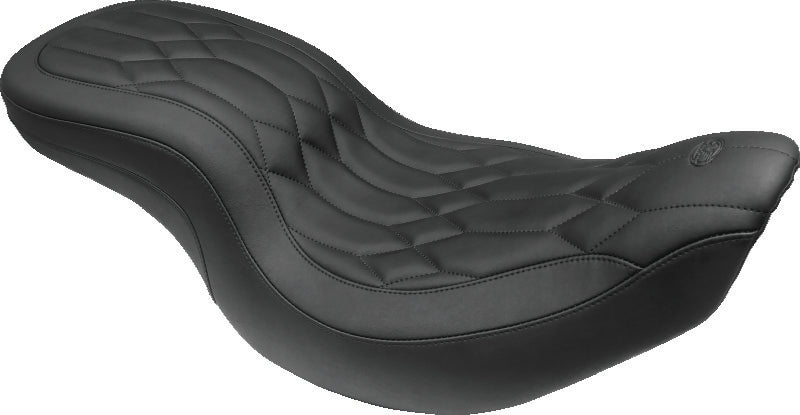 Mustang Motorcycle Low Down Touring Seat-Blk Stud 79702 79702 Photo - Primary