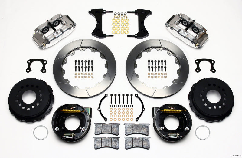 Wilwood Narrow Superlite 4R Rear P-Brk Kit 12.88in Polished Big Ford  2.50in Offset 140-9219-P 140-9219-P Photo - Primary