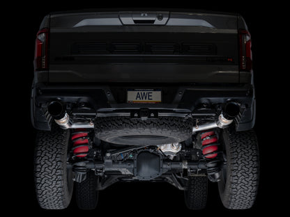 AWE Tuning AWE Gen 3 Raptor R SwitchPath Exhaust - Diamond Black Tips 3025-33852 3025-33852 Photo - Mounted