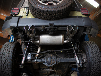 aFe Vulcan Series 2.5in 304 SS Axle-Back Exhaust Polished 07-18 Jeep Wrangler (JK) V6-3.6/3.8L 49-38086-P 49-38086-P Photo - Mounted