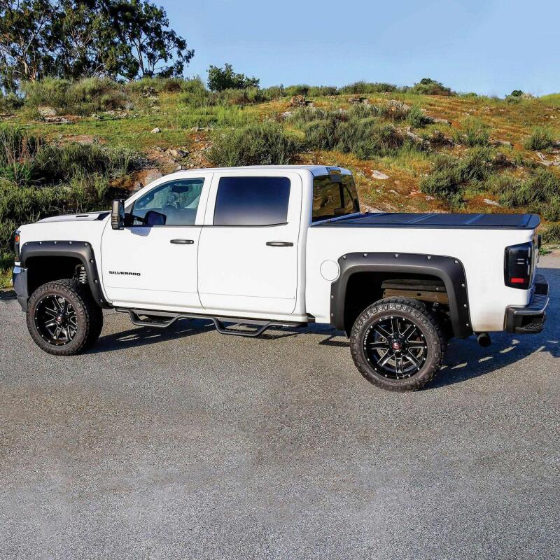 Westin 14-18 Chevrolet Silverado / GMC Sierra Crew Cab Outlaw Nerf Step Bars (Excl. Diesel) 20-13725 20-13725 Photo - Mounted