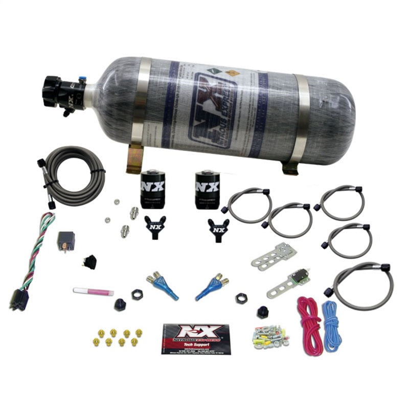 Nitrous Express Dodge EFI Full Race Dual Nozzle Nitrous Kit (100-300HP) w/Composite Bottle 20315-12 20315-12 Photo - Primary