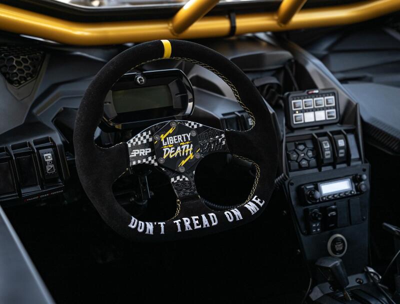 PRP Seats PRP Steering Wheel Center Cap Liberty or Death G100-TR3 G100-TR3 Photo - Close Up