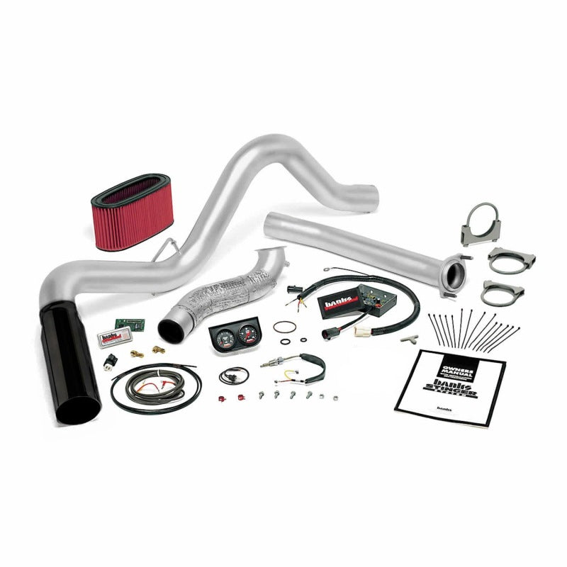 Banks Power 95.5-97 Ford 7.3L Auto Stinger System - SS Single Exhaust w/ Black Tip 48557-B 48557-B Photo - Primary