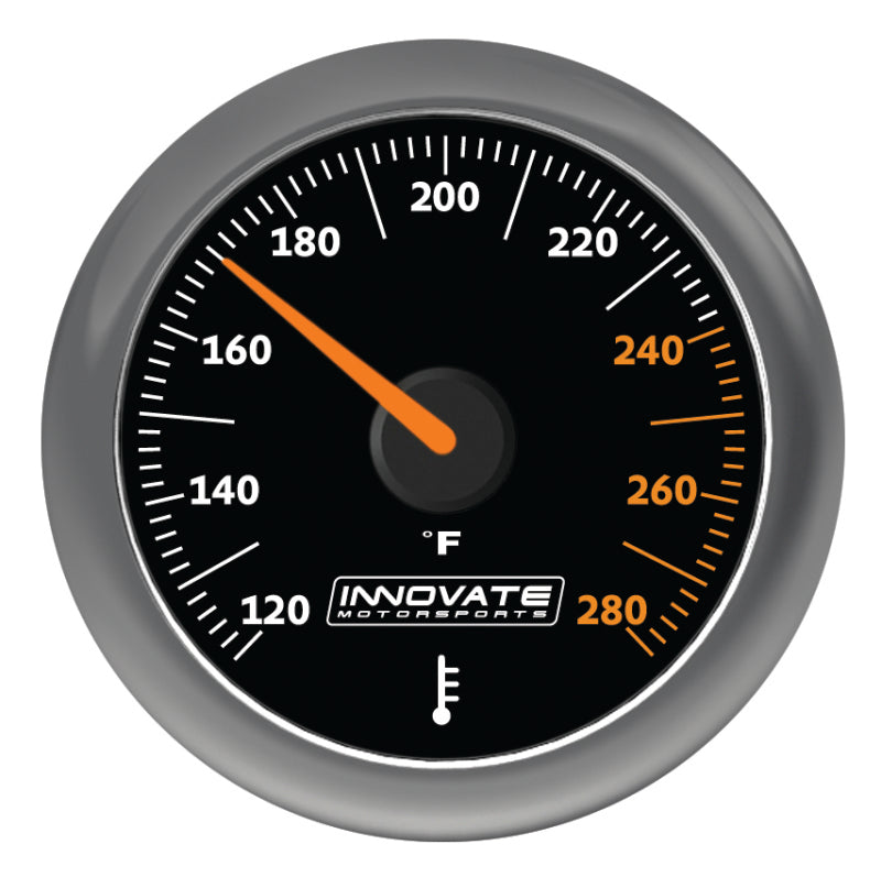 Innovate MTX Analog Oil/Water Temp Gauge Kit - Black Dial 3861 3861 Photo - Primary