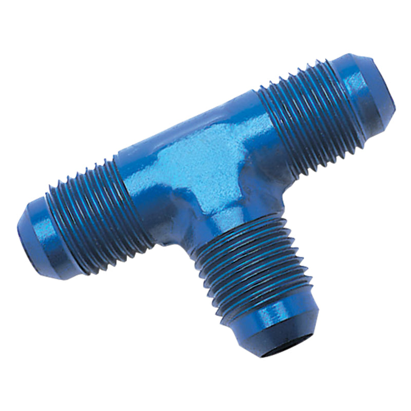 Russell -3 AN Flare Tee Adapters (Blue Finish) 660990 Photo - Primary