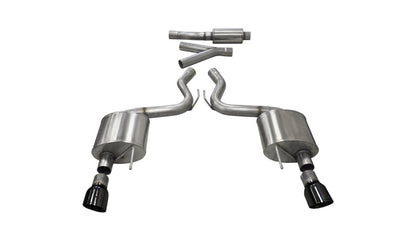 Corsa Performance 15-16 Ford Mustang Eco Boost 2.3T Sport 3in Cat-Back 14343BLK Photo - Primary