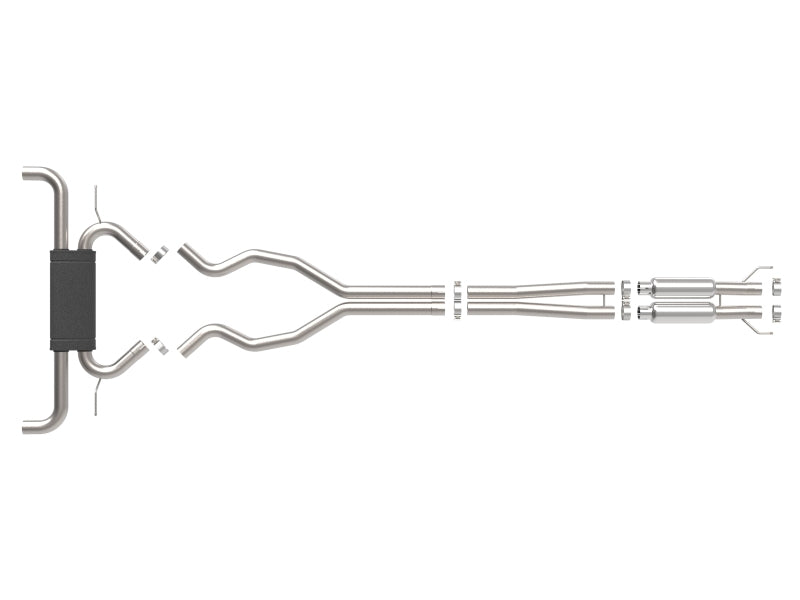 aFe Vulcan Series 2 1/2in 304 SS Cat-Back 19-20 Ford Edge ST V6 2.7L(tt) 49-33133 49-33133 Photo - Unmounted