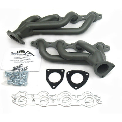 JBA 03-06 GM Truck 6.0L LS w/o EGR 1-5/8in Primary Ti Ctd Cat4Ward Header 1850S-3JT 1850S-3JT Photo - Primary