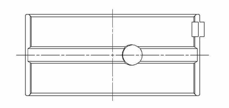 ACL Austin/MG 4 970-1098-1275cc 1961-78 ACL Race Series Engine Crankshaft Main Bearing Set 3M2204H-STD 3M2204H-STD Technical Drawing