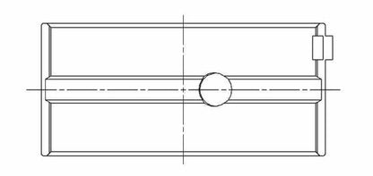 ACL Austin/MG 4 970-1098-1275cc 1961-78 ACL Race Series Engine Crankshaft Main Bearing Set 3M2204H-STD 3M2204H-STD Technical Drawing