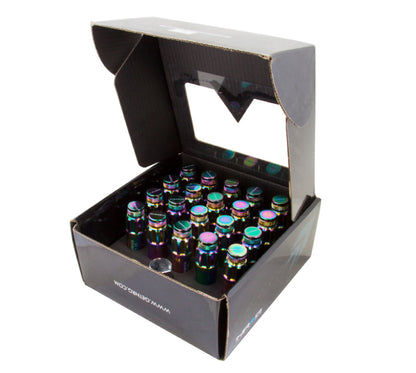 NRG M12 x 1.5 New Steel Lug Nut w/ Dust Cap Cover Set 21 Pc Neochrome LN-LS700MC-21 Photo - Primary