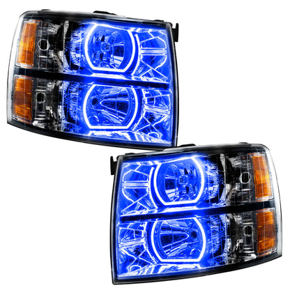 ORACLE Lighting Oracle 07-13 Chevrolet Silverado SMD HL - Black - Square - ColorSHIFT w/ BC1 Controller 8189-335 8189-335 Photo - out of package
