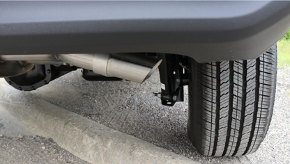 Corsa 18+ Jeep Wrangler JL 2.5in Dual Rear Turn Down Exit Black Sport Axle-Back Exhaust 21013BLK 21013BLK Photo - Primary