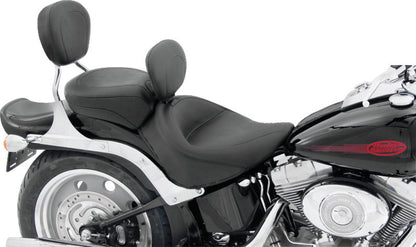 Mustang Motorcycle Mustang 06-17 Harley Softail Wide Tire (200mm) Wide Touring Solo Seat w/Driver Backrest - Black 79530 79530 User 1