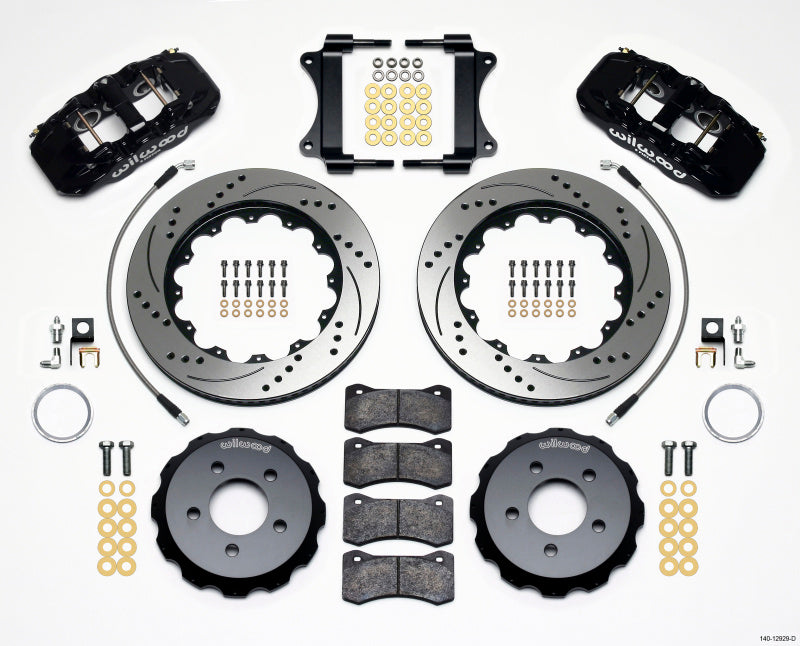 Wilwood AERO6 Front Hat Kit 14.25 Drilled 2008-2009 Pontaic G8 w/Lines 140-12929-D 140-12929-D Photo - Primary