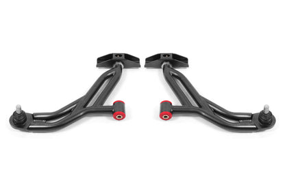 BMR Suspension 05-14 Ford Mustang Lower A-Arms - Black Hammertone - Non-Adjustable AA750H AA750H Photo - Primary