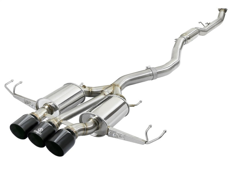 aFe Takeda 3 IN 304 Stainless Steel Cat-Back Exhaust System W/ Black Tips 49-36623-B Photo - Primary