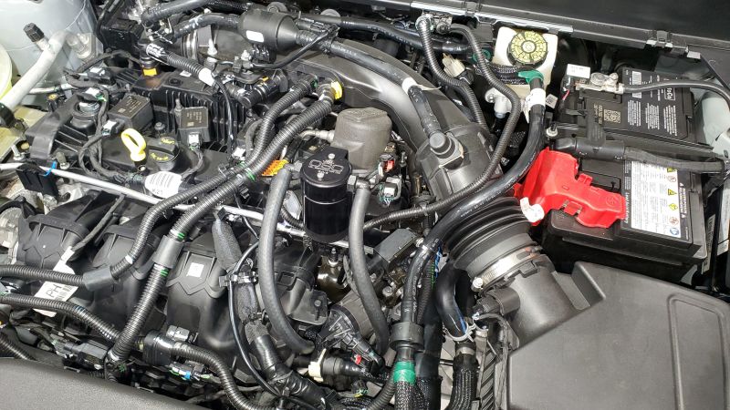 J&L 19-22 Ford/Lincoln SUV & Trucks w 2.0 EcoBoost Driver Side Oil Separator 3.0 - Black Anodized 3044D-B 3044D-B User 1