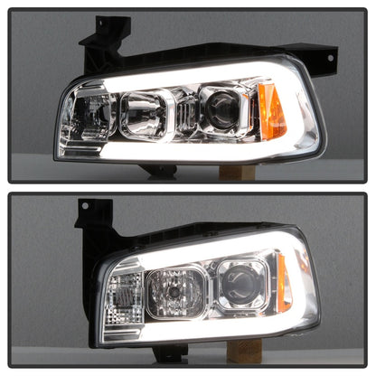 Spyder Dodge Charger 06-10 Projector Headlights - LED Light Bar - Chrome PRO-YD-DCH05V2-LB-C 5085238 5085238 Photo - Unmounted