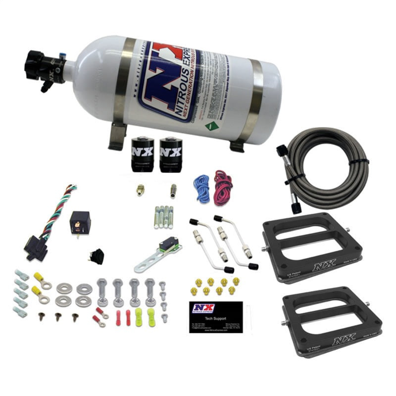 Nitrous Express Dual Dom/Alc Nitrous Kit (100-500HP) w/10lb Bottle 50275-10 50275-10 Photo - Primary