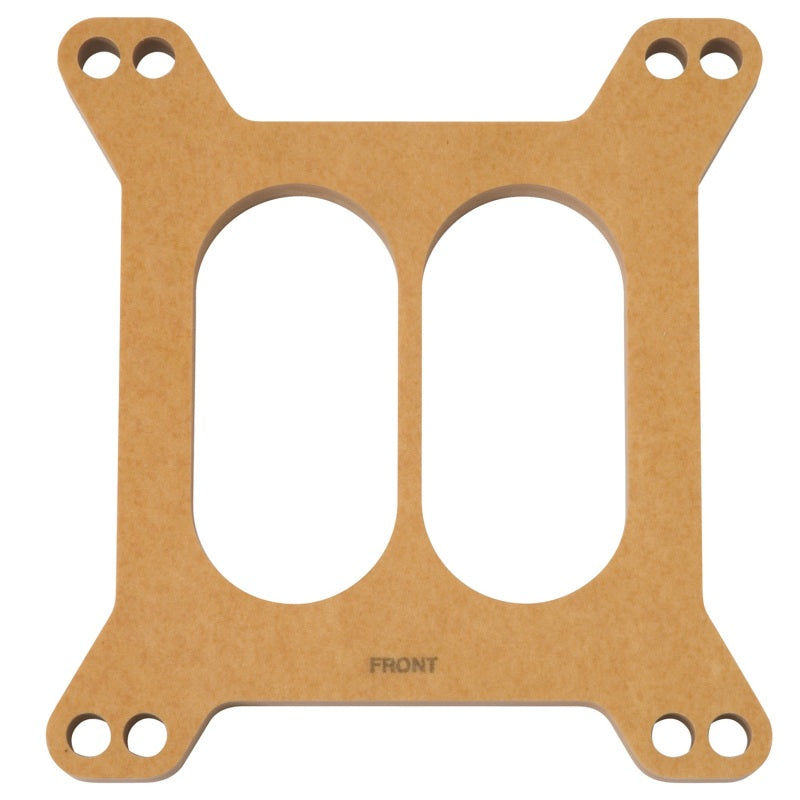 Edelbrock Spacer, Carburetor, 1/2" Wood Fiber Laminate, Divided 8722 Photo - Primary
