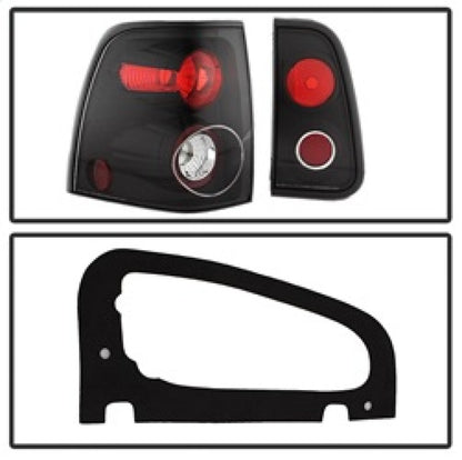 Spyder Lincoln Navigator 03-06 Euro Style Tail Lights Black ALT-YD-LN03-BK 5005946 5005946 Photo - Unmounted