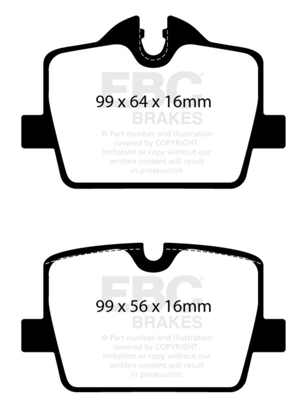 EBC 2019+ BMW Z4 G29 2.0T Bluestuff Rear Brake Pads DP52405NDX DP52405NDX Photo - Primary
