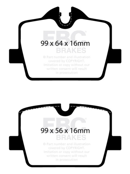 EBC 2019+ BMW Z4 G29 2.0T Bluestuff Rear Brake Pads DP52405NDX DP52405NDX Photo - Primary